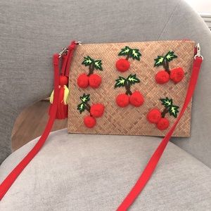 Cherry Straw Purse